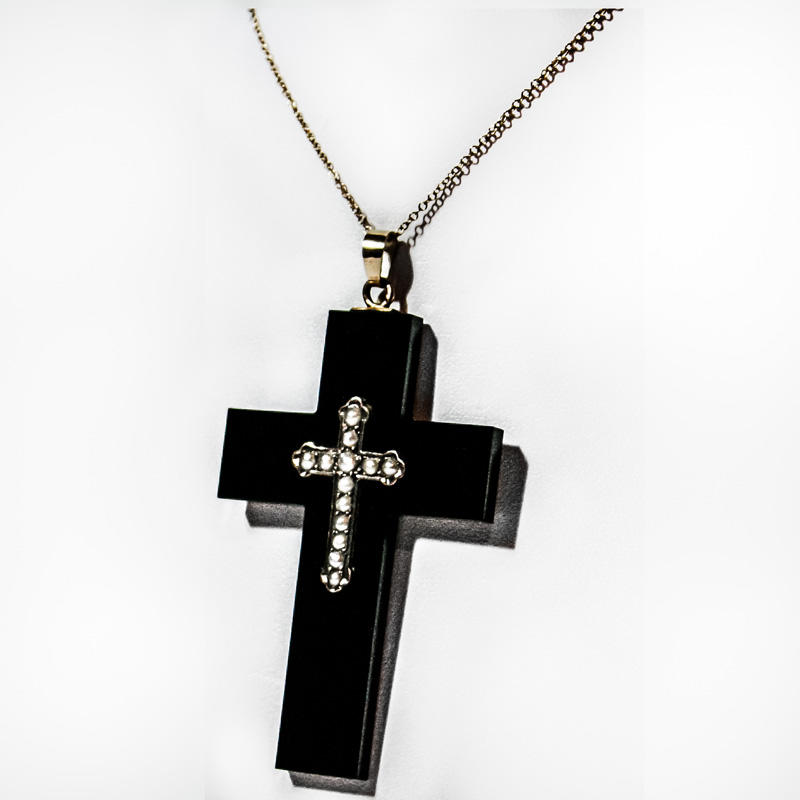 Black Cross on Chain